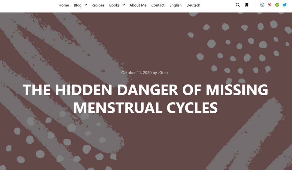 The Hidden Danger of Missing Menstrual Cycles - Run Fly Smile